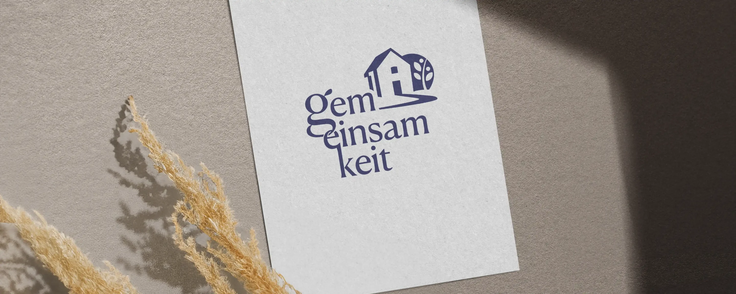 Gem-einsamkeit - Logo mit sozialer Haltung
