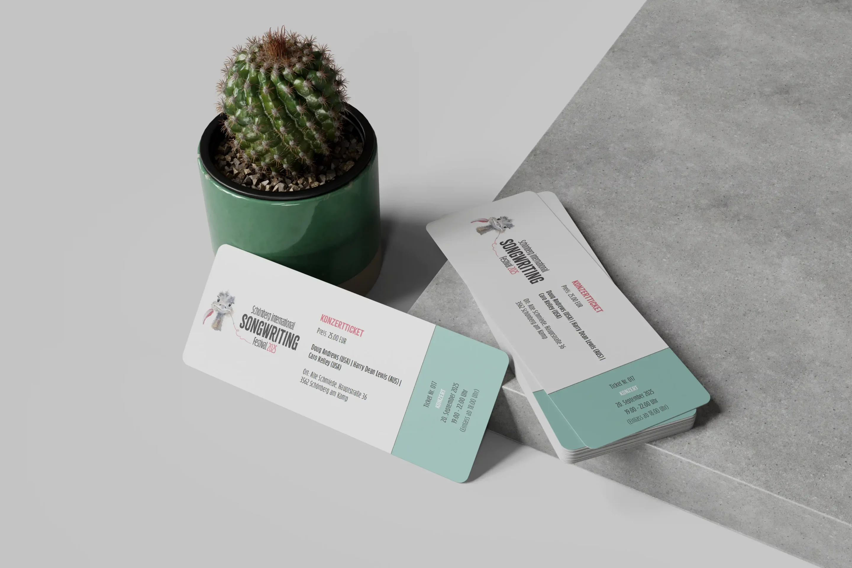 Stapel von Festivalickets